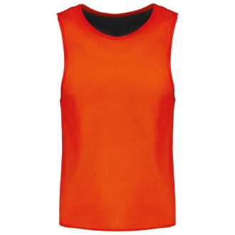   PA042 kifordítható, eltérő színű ujjatlan sportpóló Proact, Spicy Orange/Black-S/M