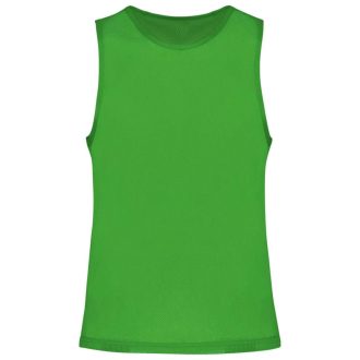   PA043 hálós megkülönböztető ujjatlan sportpóló Proact, Fluorescent Green-S/M