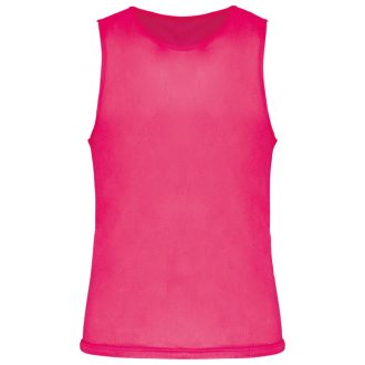   PA043 hálós megkülönböztető ujjatlan sportpóló Proact, Fluorescent Pink-S/M