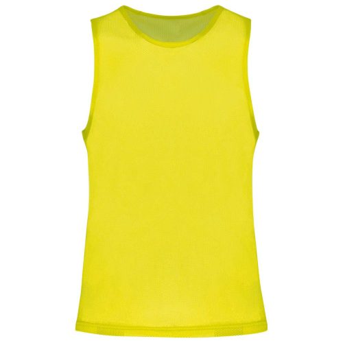 PA043 hálós megkülönböztető ujjatlan sportpóló Proact, Fluorescent Yellow-L/XL