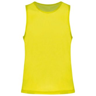   PA043 hálós megkülönböztető ujjatlan sportpóló Proact, Fluorescent Yellow-S/M