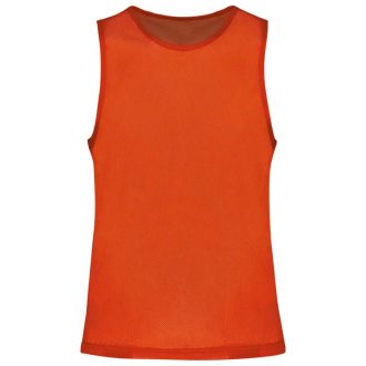   PA043 hálós megkülönböztető ujjatlan sportpóló Proact, Spicy Orange-S/M