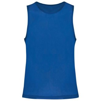   PA043 hálós megkülönböztető ujjatlan sportpóló Proact, Sporty Royal Blue-S/M