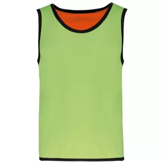   PA046 gyerek ujjatlan kifordítható sportpóló Proact, Lime/Spicy Orange-6/10