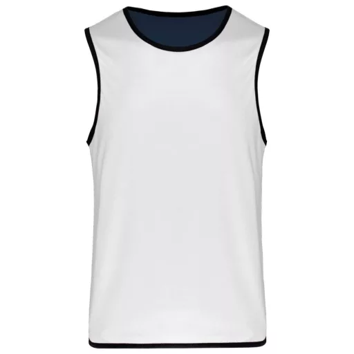 PA046 gyerek ujjatlan kifordítható sportpóló Proact, Sporty Navy/White-10/14
