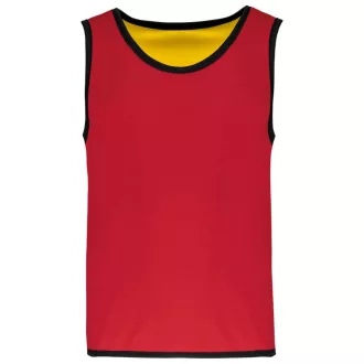   PA046 gyerek ujjatlan kifordítható sportpóló Proact, Sporty Red/Sporty Yellow-6/10