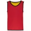 PA046 gyerek ujjatlan kifordítható sportpóló Proact, Sporty Red/Sporty Yellow-6/10