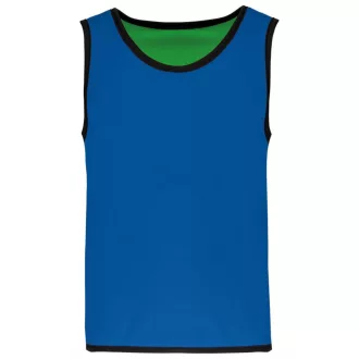   PA046 gyerek ujjatlan kifordítható sportpóló Proact, Sporty Royal Blue/Green-6/10