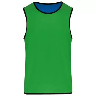   PA046 gyerek ujjatlan kifordítható sportpóló Proact, Sporty Royal Blue/Green-6/10