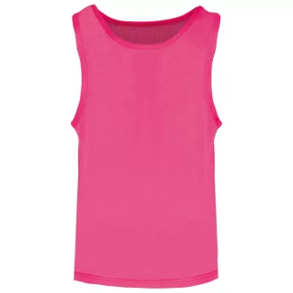   PA047 ujjatlan hálós gyerek megkülönböztető sportpóló Proact, Fluorescent Pink-6/10
