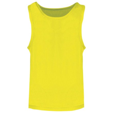 PA047 ujjatlan hálós gyerek megkülönböztető sportpóló Proact, Fluorescent Yellow-10/14