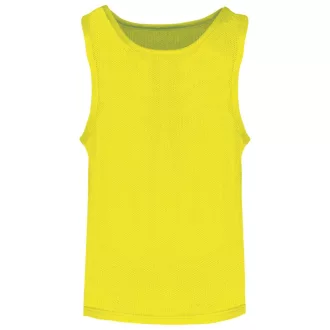   PA047 ujjatlan hálós gyerek megkülönböztető sportpóló Proact, Fluorescent Yellow-6/10
