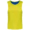 PA048 két rétgű, eltérő színű gyerek ujjatlan kifordítható sportpóló Proact, Fluorescent Yellow/Sporty Royal Blue-6/10