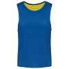 PA048 két rétgű, eltérő színű gyerek ujjatlan kifordítható sportpóló Proact, Fluorescent Yellow/Sporty Royal Blue-6/10