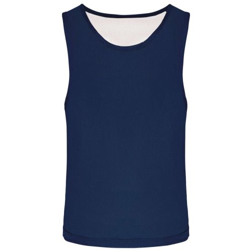 PA048 két rétgű, eltérő színű gyerek ujjatlan kifordítható sportpóló Proact, Sporty Navy/White-6/10
