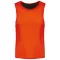 PA048 két rétgű, eltérő színű gyerek ujjatlan kifordítható sportpóló Proact, Spicy Orange/Black-10/14