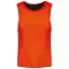 PA048 két rétgű, eltérő színű gyerek ujjatlan kifordítható sportpóló Proact, Spicy Orange/Black-10/14