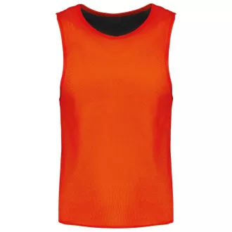   PA048 két rétgű, eltérő színű gyerek ujjatlan kifordítható sportpóló Proact, Spicy Orange/Black-6/10