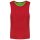 PA048 két rétgű, eltérő színű gyerek ujjatlan kifordítható sportpóló Proact, Sporty Red/Fluorescent Green-6/10
