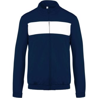   PA347 unisex tréning felső elől cipzáras Proact, Sporty Navy/White-S