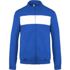   PA347 unisex tréning felső elől cipzáras Proact, Sporty Royal Blue/White-M