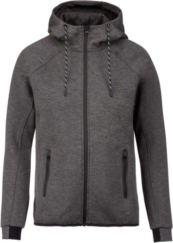 PA358 kapucnis cipzáras vastag sztreccs férfi pulóver Proact, Deep Grey Heather-S