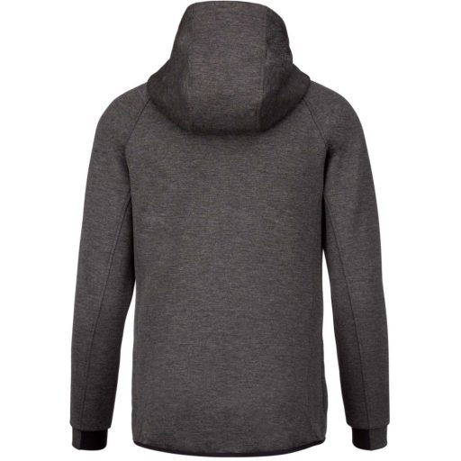 PA358 kapucnis cipzáras vastag sztreccs férfi pulóver Proact, Deep Grey Heather-XS