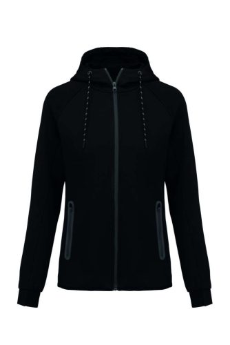 PA359 Női kapucnis cipzáras vastag sztreccs pulóver Proact, Black-2XL