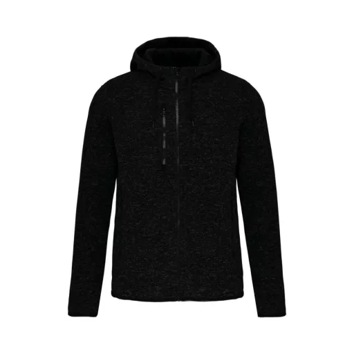 PA365 kapucnis cipzáras vastag férfi pulóver bolyhos belsővel Proact, Dark Grey Melange-3XL