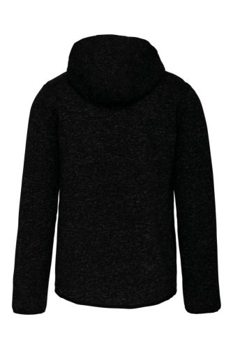 PA365 kapucnis cipzáras vastag férfi pulóver bolyhos belsővel Proact, Dark Grey Melange-4XL