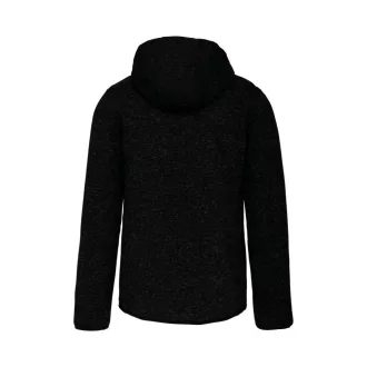   PA365 kapucnis cipzáras vastag férfi pulóver bolyhos belsővel Proact, Dark Grey Melange-S