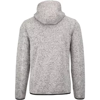   PA365 kapucnis cipzáras vastag férfi pulóver bolyhos belsővel Proact, Light Grey Mélange-S