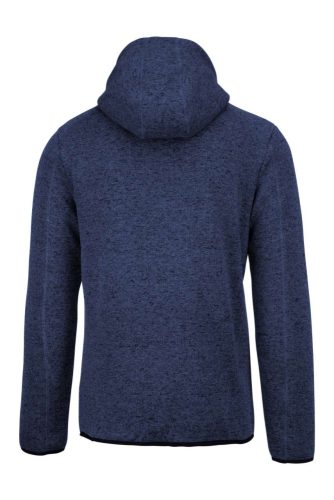PA365 kapucnis cipzáras vastag férfi pulóver bolyhos belsővel Proact, Navy Melange-3XL