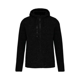   PA366 cipzáras kapucnis vastag Női pulóver bolyhos belsővel Proact, Dark Grey Melange-XS