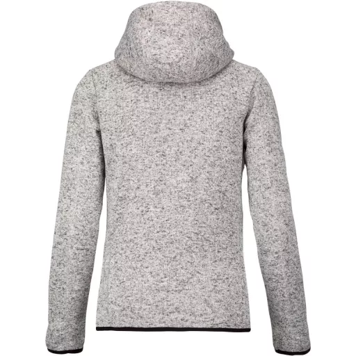 PA366 cipzáras kapucnis vastag Női pulóver bolyhos belsővel Proact, Light Grey Mélange-S