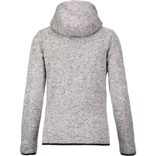 PA366 cipzáras kapucnis vastag Női pulóver bolyhos belsővel Proact, Light Grey Mélange-XS