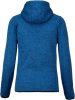 PA366 cipzáras kapucnis vastag Női pulóver bolyhos belsővel Proact, Light Royal Blue Mélange-XL