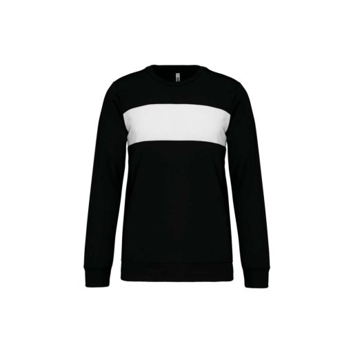 PA373 környakas unisex sport pulóver Proact, Black/White-4XL