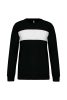 PA373 környakas unisex sport pulóver Proact, Black/White-XL