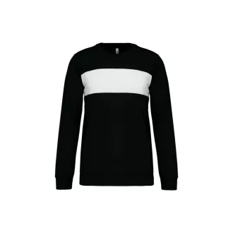   PA373 környakas unisex sport pulóver Proact, Black/White-XL