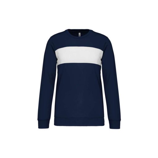 PA373 környakas unisex sport pulóver Proact, Sporty Navy/White-2XL