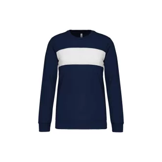   PA373 környakas unisex sport pulóver Proact, Sporty Navy/White-S
