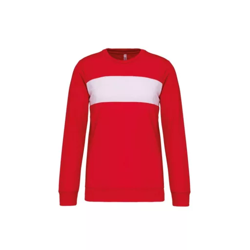 PA373 környakas unisex sport pulóver Proact, Sporty Red/White-4XL
