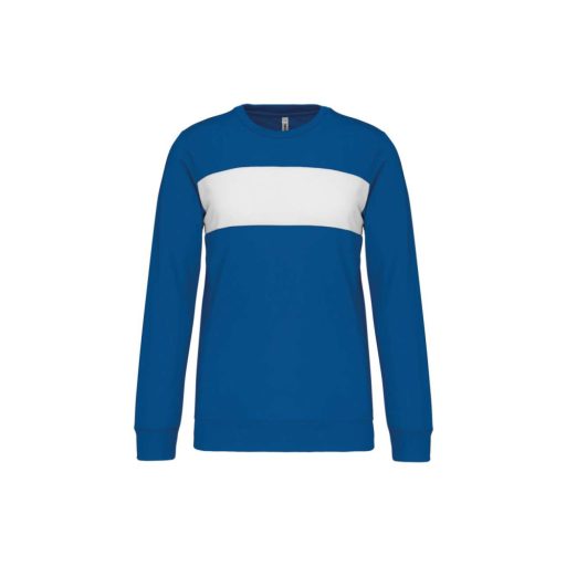 PA373 környakas unisex sport pulóver Proact, Sporty Royal Blue/White-2XL
