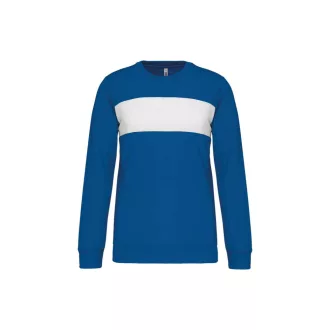   PA373 környakas unisex sport pulóver Proact, Sporty Royal Blue/White-XL