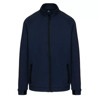   PA378 cipzáras magas nyakú férfi vastag sztreccs pulóver Proact, French Navy Heather-XS
