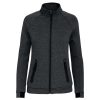 PA379 Női cipzáras magas nyakú vastag sztreccs pulóver Proact, Deep Grey Heather-XL