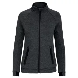   PA379 Női cipzáras magas nyakú vastag sztreccs pulóver Proact, Deep Grey Heather-XS