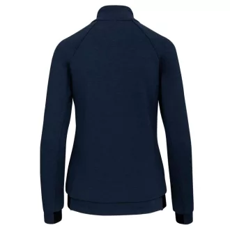   PA379 Női cipzáras magas nyakú vastag sztreccs pulóver Proact, French Navy Heather-XS