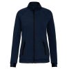 PA379 Női cipzáras magas nyakú vastag sztreccs pulóver Proact, French Navy Heather-XS